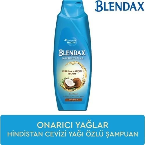 Blendax Kırılma Karşıtı Bakım - Onarıcı Yağlar Hindistan Cevizi Yağı Şampuan 500 ml