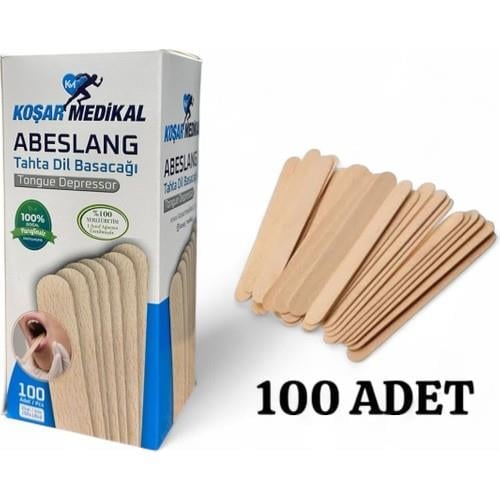 Bozkarmedikal Tahta Dil Basacağı | 1. Sınıf Doğal Ağaç | 100’LÜ Paket | Yerli Üretim