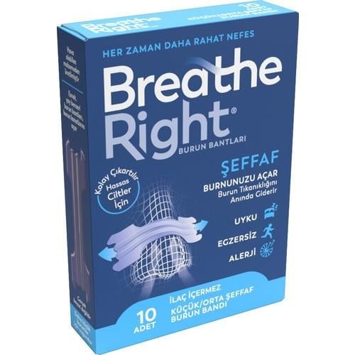 Breathe Right Şeffaf Normal Boy 10 Flaster