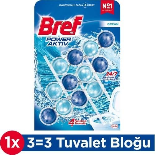 Bref Power Aktiv Wc Blok Trio Okyanus