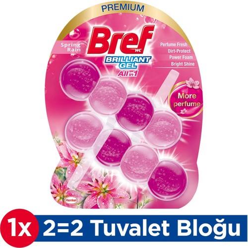 Bref WC Brilliant Gel Çiçek Kokulu Kir&Kireç Önleyici & Koku Giderici Katı 'li Klozet Temizleme Topu