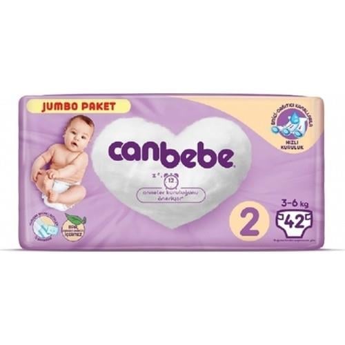 Canbebe 2 Numara Bebek Bezi Mini 3-6 kg Jumbo Paket 42 Adet