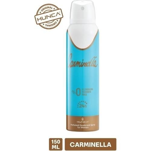 Carminella Kadın Sprey Deodorant 150 ml – Yasemin, Şakayık ve Sandal Ağacı Aromalı, Uzun Süre Ferahlatıcı Etki