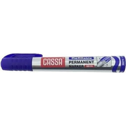Cassa Permanent Marker Mavi Yuvarlak Uç 9915