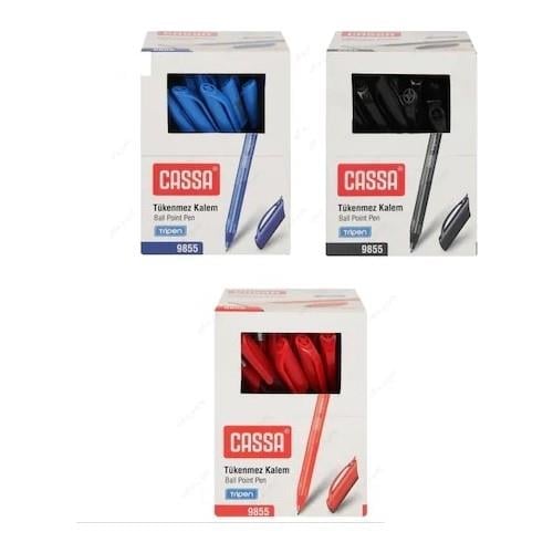 Cassa Tükenmez Kalem 1.0mm 50'li Paket Siyah