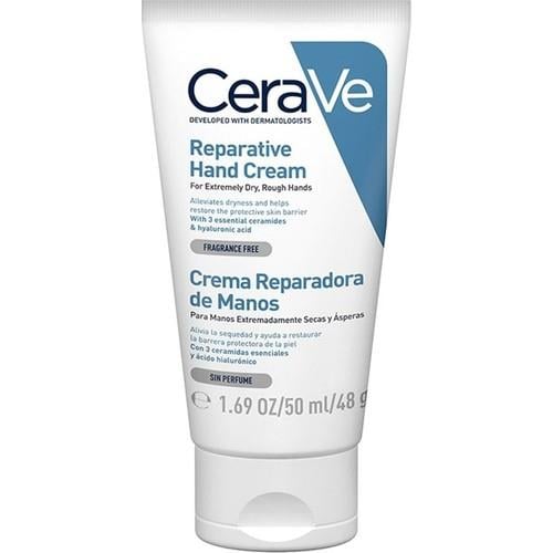 CeraVe Onarıcı El Kremi 50 ml Parfümsüz 3 Temel Seramid ve Hyalüronik Asitli Yoğun Nemlendirici
