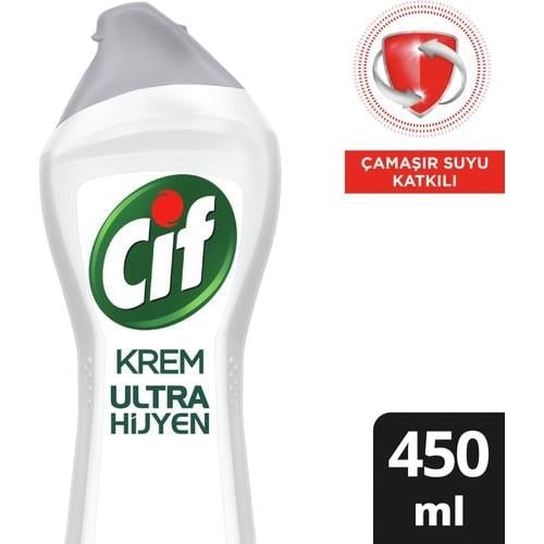 Cif Krem Ultra Hijyen Çamaşır Suyu Katkılı 450 ml