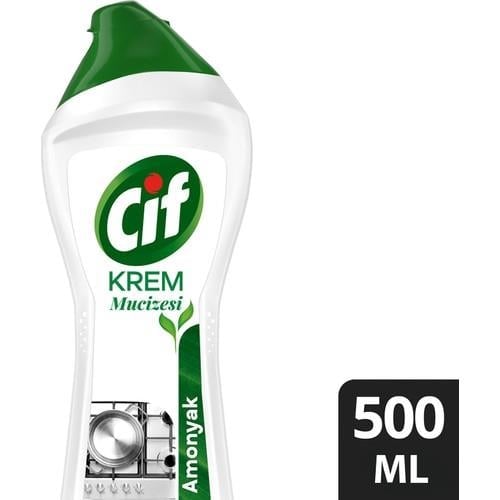 Cif Krem Yüzey Temizleyici Amonyaklı Yağ ve Kireç Sökücü Leke Çıkarıcı 500 ML