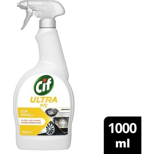Cif Ultra Güç Çok Amaçlı Sprey Yağ ve Kir Sökücü  1000 ml