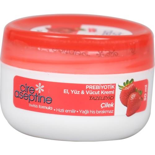 Cire Aseptine Soft Krem Mini Çilek Ozlu Kavanoz 30ML