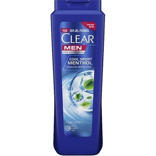 Clear Men Kepeğe Karşı Etkili Şampuan Ferahlatıcı Mentol Etkisi 485 ml