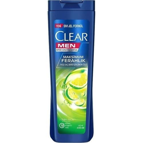 Clear Men Kepeğe Karşı Etkili Şampuan Maksimum Ferahlık Limon Özlü 350 ml
