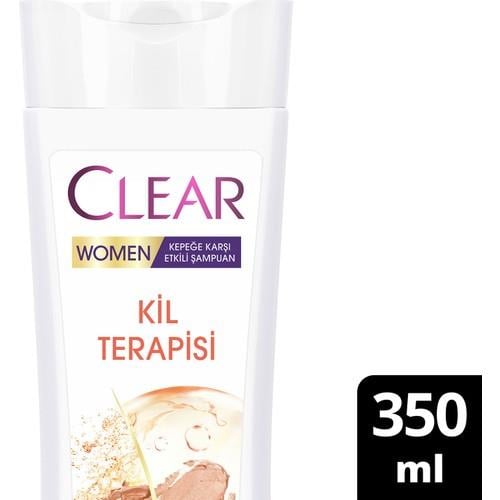 Clear Women Kepeğe Karşı Etkili Şampuan Kil Terapisi 350 ml