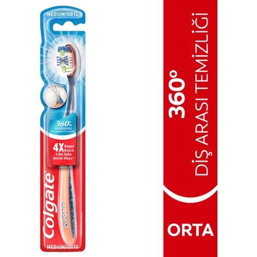 Colgate Diş Fırçası 360 Derece Diş Arası Temizliği Medıum