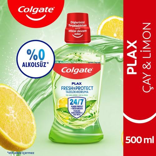 Colgate Plax Çay ve Limon Plağa Karşı Alkolsüz Ağız Bakım Suyu 500 ml