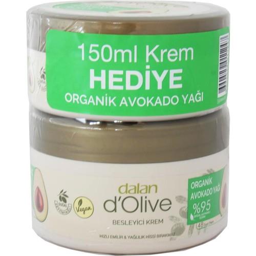 Dalan D'olive Besleyici Organik Avokado Yağlı Kremi 250 Ml + 150 Ml Hediye