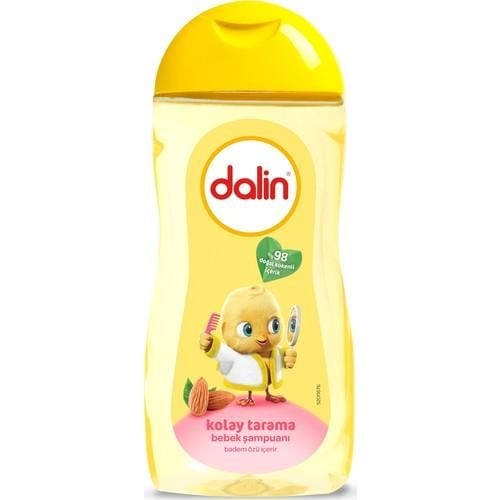 Dalin Badem Özlü Bebek Şampuanı 0-3 Yaş Sarı Kapak Kolay Tarama Ergonomik Şişe 200 ml