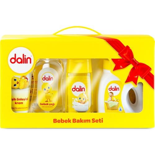 Dalin Bebek Bakım Seti 4 Parça Hassas Ciltler için Dermatolojik Olarak Test Edilmiş