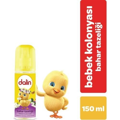 Dalin Bebek Kolonyası - Bahar Tazeliği, Yasemin, Manolya ve Amber ile Ferah Çiçek Aroması, 150 ml
