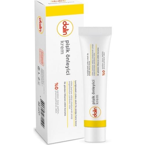 Dalin Bebek Pişik Önleyici Krem 30 ml – Çinko Oksitli, Hipoalerjenik, Dermatolojik Testli ve Hassas Ciltlere Uygun