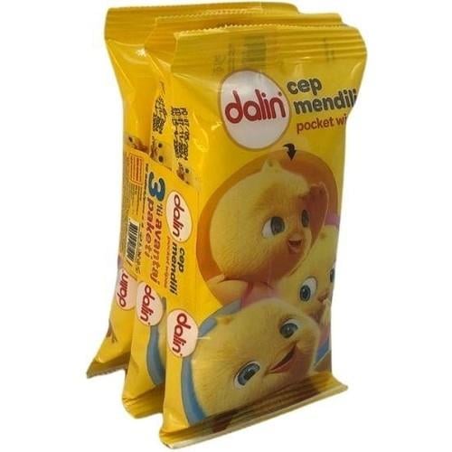Dalin Islak Cep Mendil 15 Adet x 3 - 3 Lü Avantaj Paket
