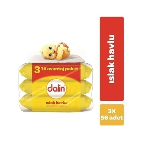 Dalin Islak Havlu 3 Lu Paket 3 x 56 Adet