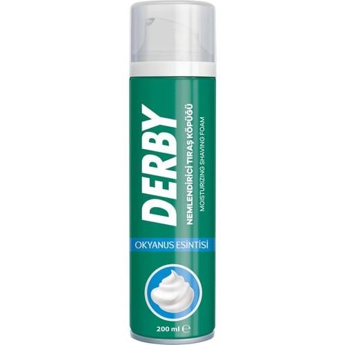 Derby Nemlendirici Tıraş Köpüğü 200 ml Okyanus Esintisi ile Erkekler için Rahatlatıcı