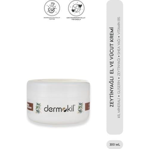 Dermokil Doğal Zeytinyağlı El Yüz ve Vücut Bakım Kremi 300 ml