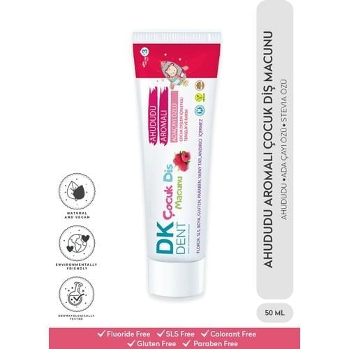 DKDENT Ahududu ve Adaçayı Özlü Çocuk Diş Macunu 50 ml