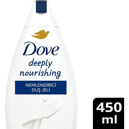 Dove Deeply Nourishing Nemlendirici Duş Jeli 450 ml – Kuru Ciltler İçin Yoğun Besleyici ve Yumuşatıcı Bakım