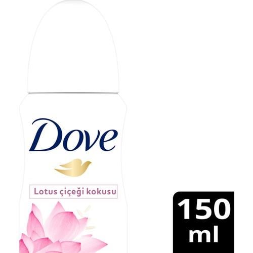 Dove Kadın Sprey Deodorant Lotus Çiçeği Kokusu Işıldayan Bakım 150 ml