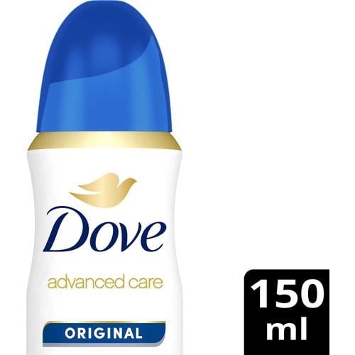 Dove Kadın Sprey Deodorant Original 150 ml – 72 Saat Koruma, Pro-Ceramid, %0 Alkol, Hassas Ciltlere Uygun