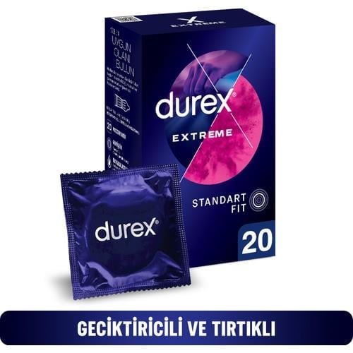 Durex Extreme 20'li  ve Tırtıklı Prezervatif