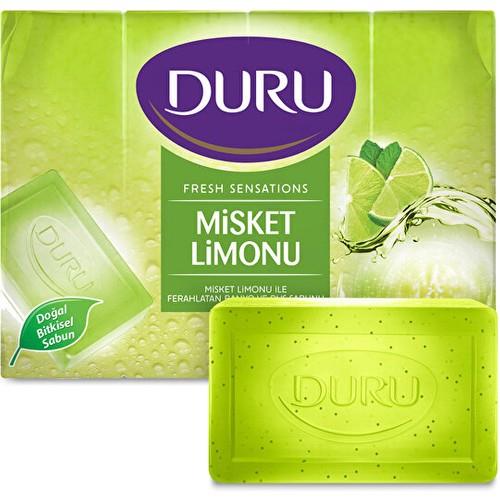 Duru Misket Limonu Duş Sabunu 4 Adet 600 Gr Cilt Dostu Gliserin İçerir