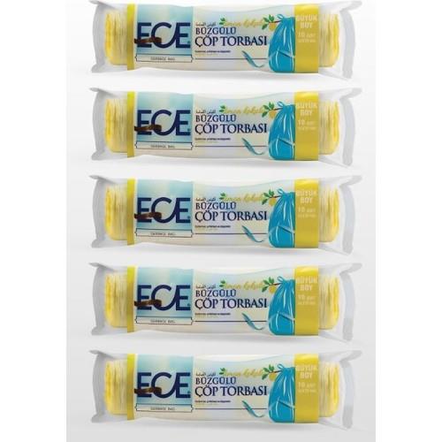 Ece Büzgülü Çöp Torbası Limon 10'lu 5 Paket