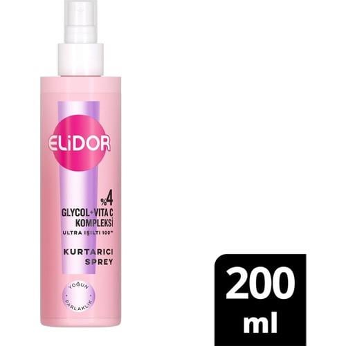 Elidor Saç Kurtarıcı Sprey Ultra Işıltı Yoğun Parlaklık 200 ml