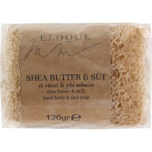 Eloque %100 Doğal Kabak Lifli Shea Butter Süt Sabun - 120 gr ( Gliserinli )