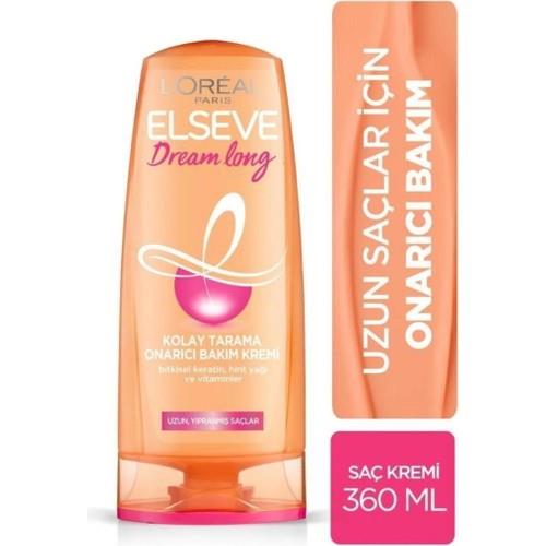 Elseve Dream Long Onarıcı ve Kolay Tarama Saç Bakım Kremi 360 ml – Uzun Saçlar İçin Besleyici ve Güçlendirici Formül