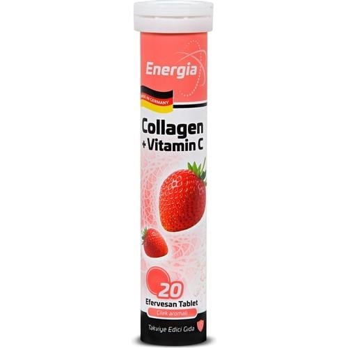 Energia Energıa Kadınlar Için Kolajen ve Vitamin C Içeren Efervesan Tablet