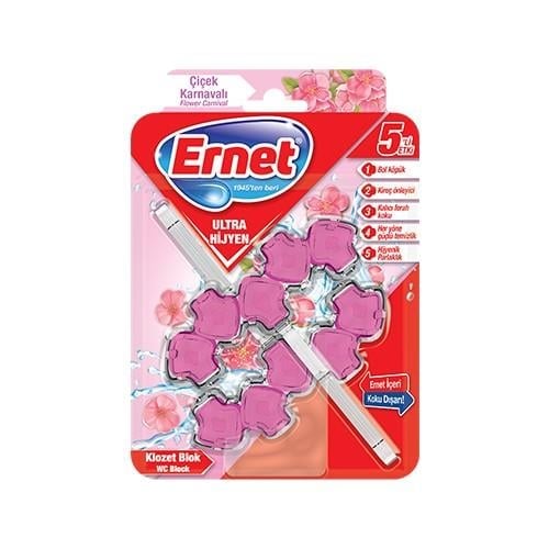 Ernet Ultra Hijyen Klozet Blok Çiçek Karnavalı 2 x 50 gr