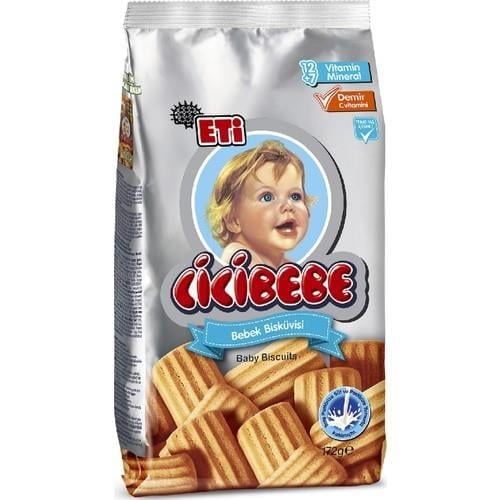 Eti Cicibebe Bebek Bisküvisi 172 g 12 Aydan İtibaren Vitamin ve Mineral İçerikli