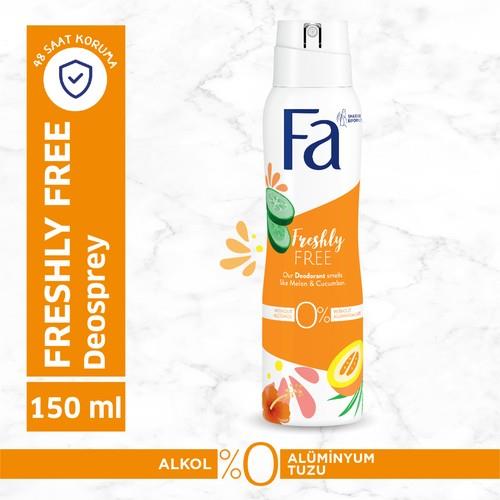 Fa Freshly Free Kadın Deosprey Salatalık ve Kavun Ferahlığı 150 ml 48 Saat Koruma