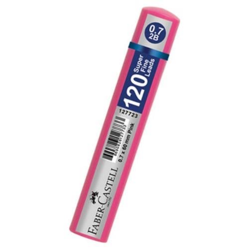 Faber-Castell 2B 0.7 mm Beyaz Mekanik Kalem Uçları 120 Adet, 60 mm Kapaklı Tüp – Tüm Mekanik Kalemlerle Uyumlu