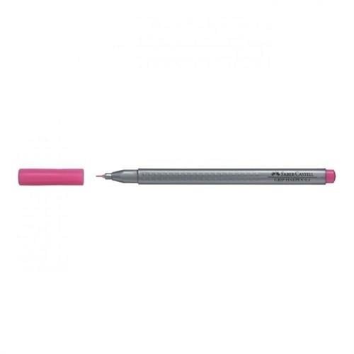 Faber-Castell Grip Finepen 0,4 mm İnce Uçlu Pembe Kalem, 14 cm, Tekli Paket – Yazı ve Çizim İçin