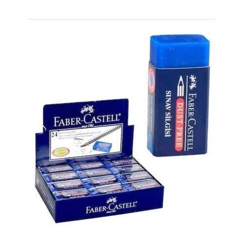 Faber-Castell Sınav Silgisi Dust-Free Mavi  24’lü Paket