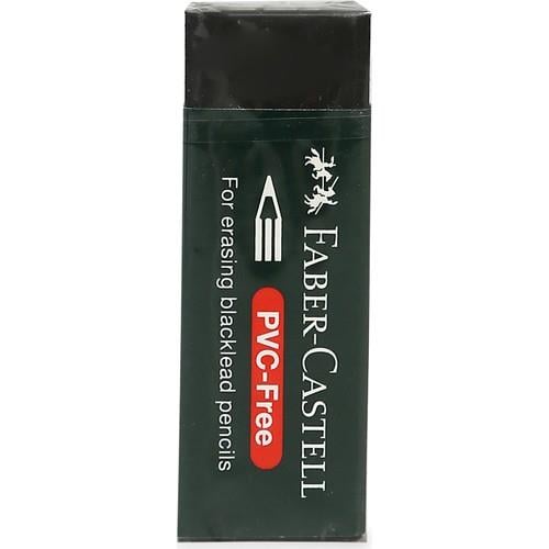 Faber-Castell Siyah Yumuşak Dokulu, PVC İçermeyen Dayanıklı Silgi – 1 Adet, Konforlu ve Temiz Silme