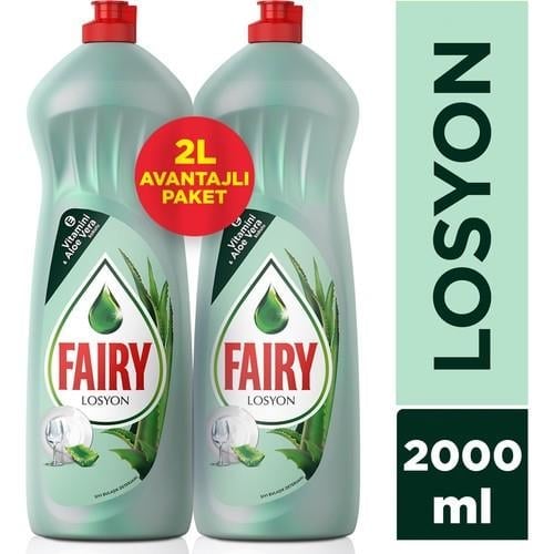 Fairy 2 x 1000 ml Sıvı Bulaşık Deterjanı Losyonlu