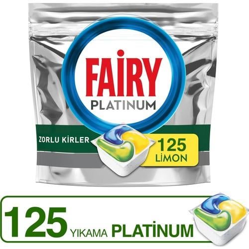 Fairy Platinum 125'li Bulaşık Makinası Deterjanı Tableti / Kapsülü