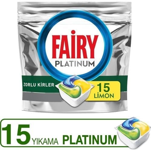 Fairy Platinum 15'li Bulaşık Makinası Deterjanı Tableti / Kapsülü