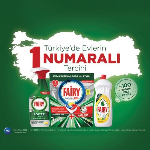 Fairy Platinum Bulaşık Makinesi Deterjanı Tableti / Kapsülü Limon Kokulu 43 Yıkama